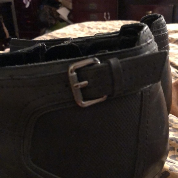 Sam Edelman  size 10 black beautiful leather heeled boots with hidden platform - Picture 9 of 15